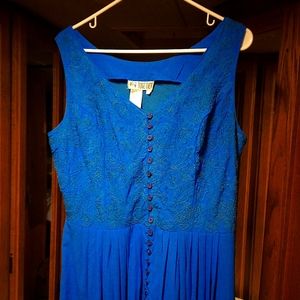 Bright blue sun dress